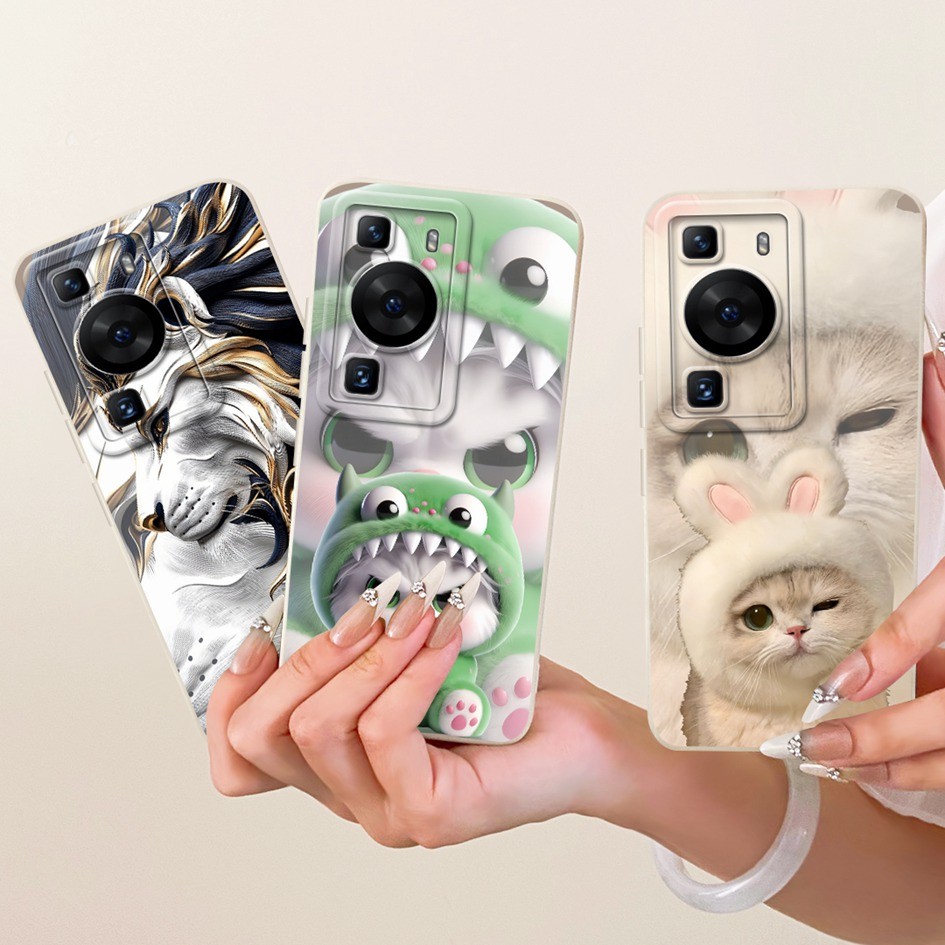 Dành Cho Huawei P60 Ốp điện thoại LNA-LX9 Ốp điện thoại Thỏ Dễ Thương Mới Hoạt Hình Silicon Mềm Chốn