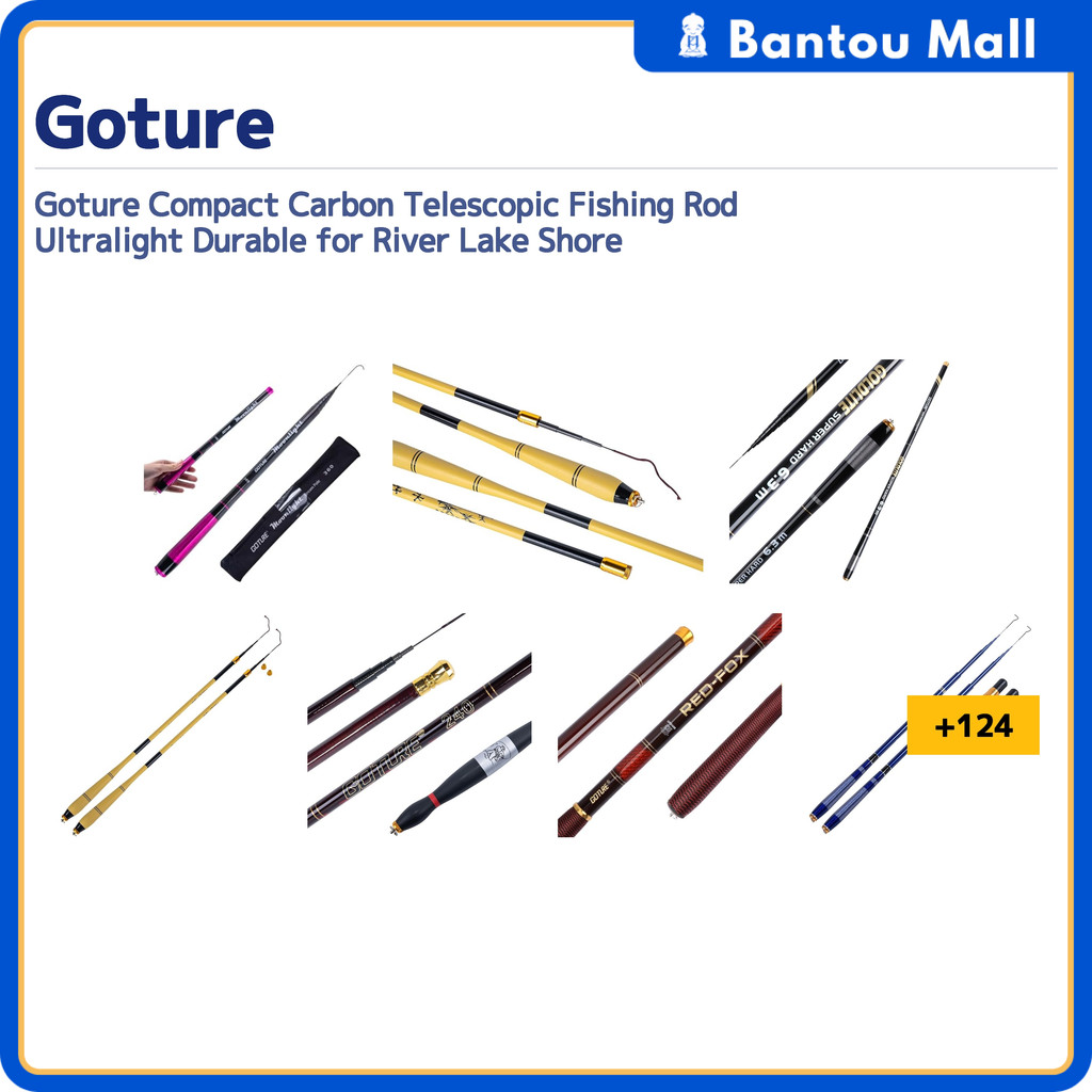 Goture Compact Telescopic Carbon Fishing Rod Lightweight Durable for Rivers Lakes StreamsDirect from