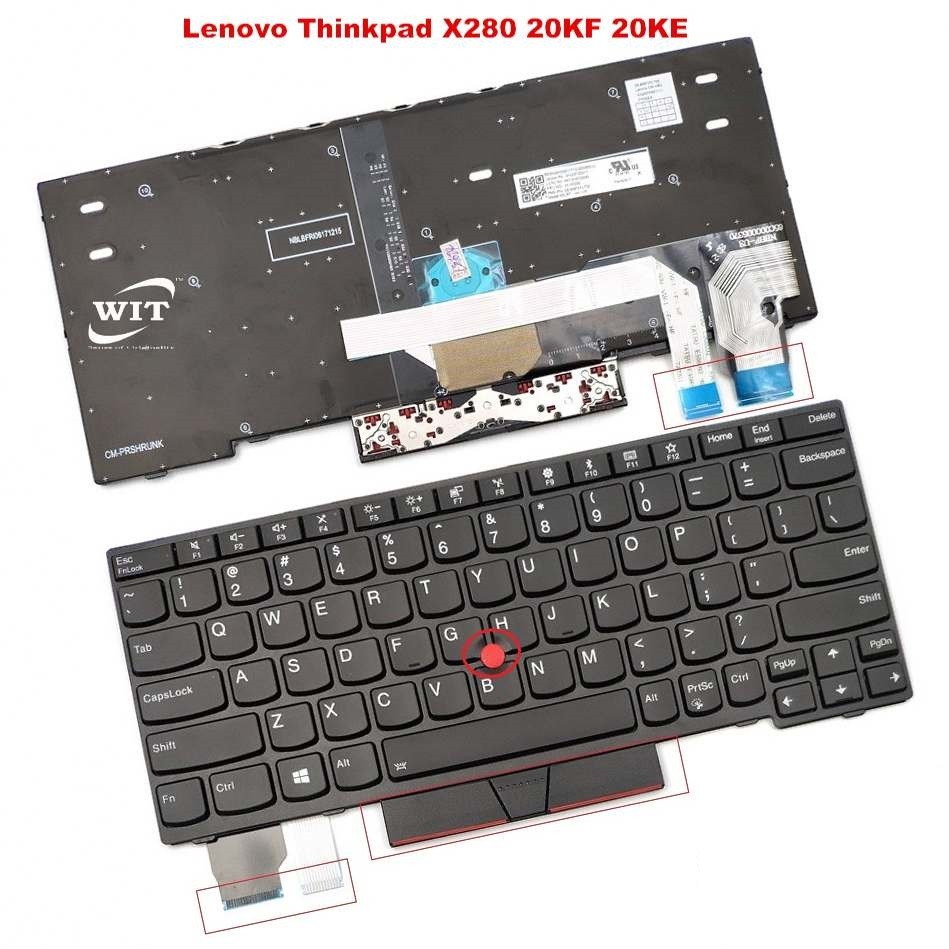 Bàn phím Laptop Lenovo Thinkpad X280 X285 X390 X395 (ZIN)