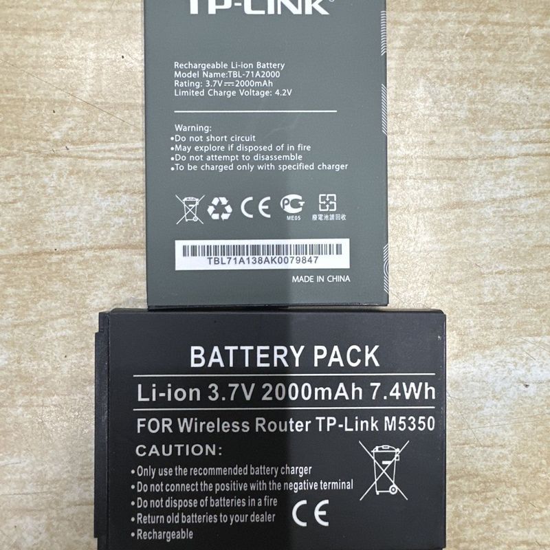 T TBL-71A2000 General Union TP-LINK TL-TR861 761 M5350 M7350 Pin WIFI di động
