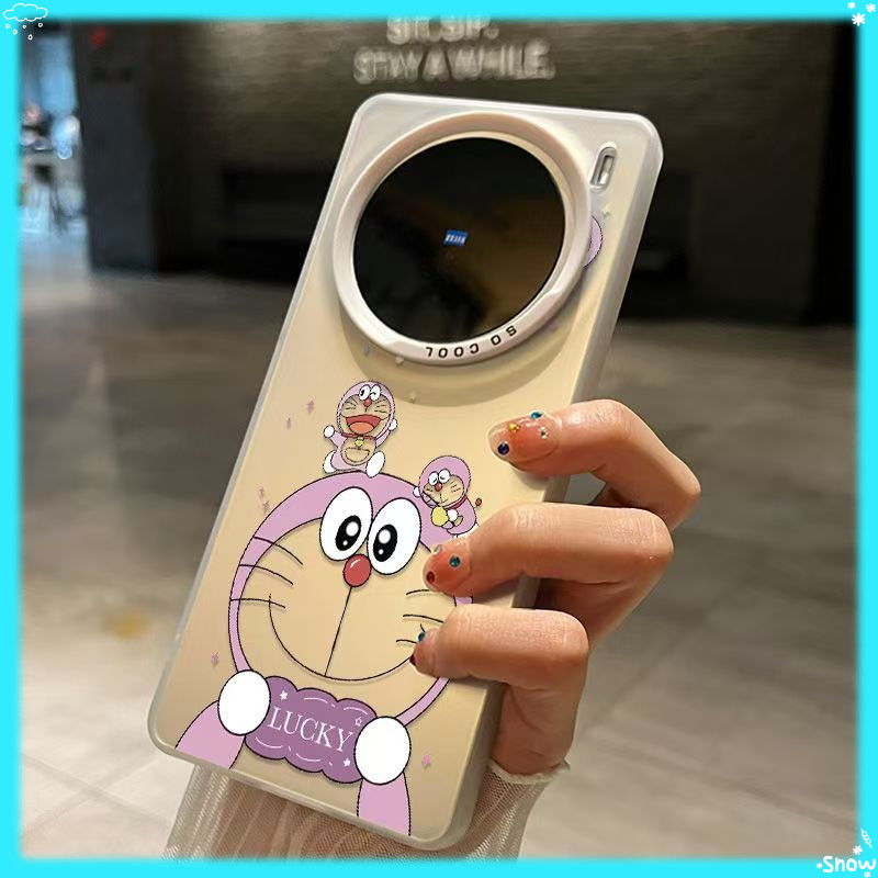 Ốp Điện Thoại Doremon Lucky Cat vivo x200Ultra / x100S x200pro Chống Sốc Nhiều Màu Sắc Bạc x200 / x1