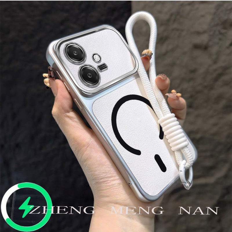 Thích hợp cho OPPO A3 5G OPPO A3X 4G OPPO A3X 5G OPPO A5i 4G vòng từ tính bán nguyệt mới + vỏ điện t