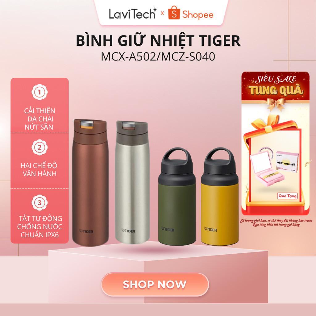 Bình giữ nhiệt Tiger MCX-A502/MCZ-S040 - Giữ nóng lạnh 6H - Hàng chính hãng
