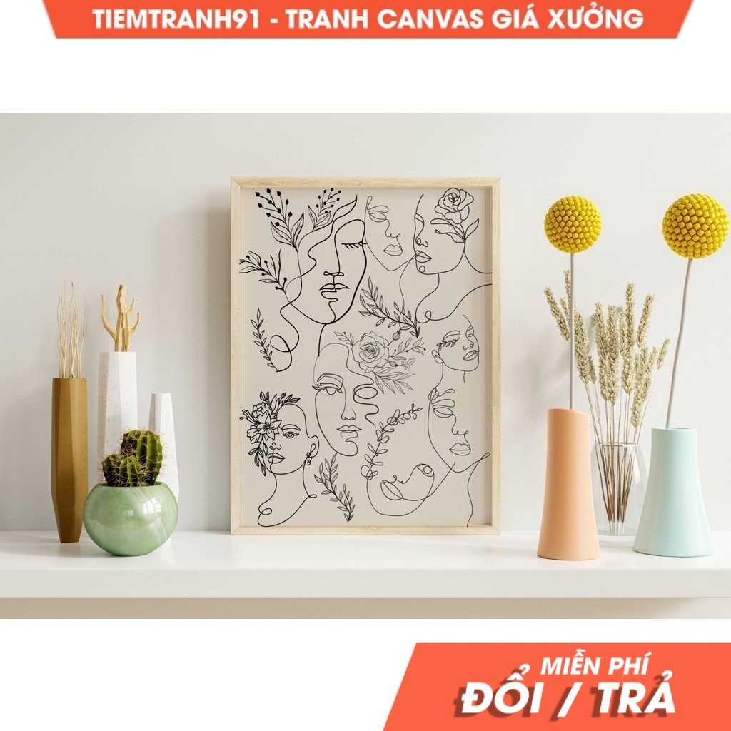 Tranh treo tường Black and Beige Wall Art,Neutral Wall Art, Gallery Wall Art, Matisse Art, Minimalis