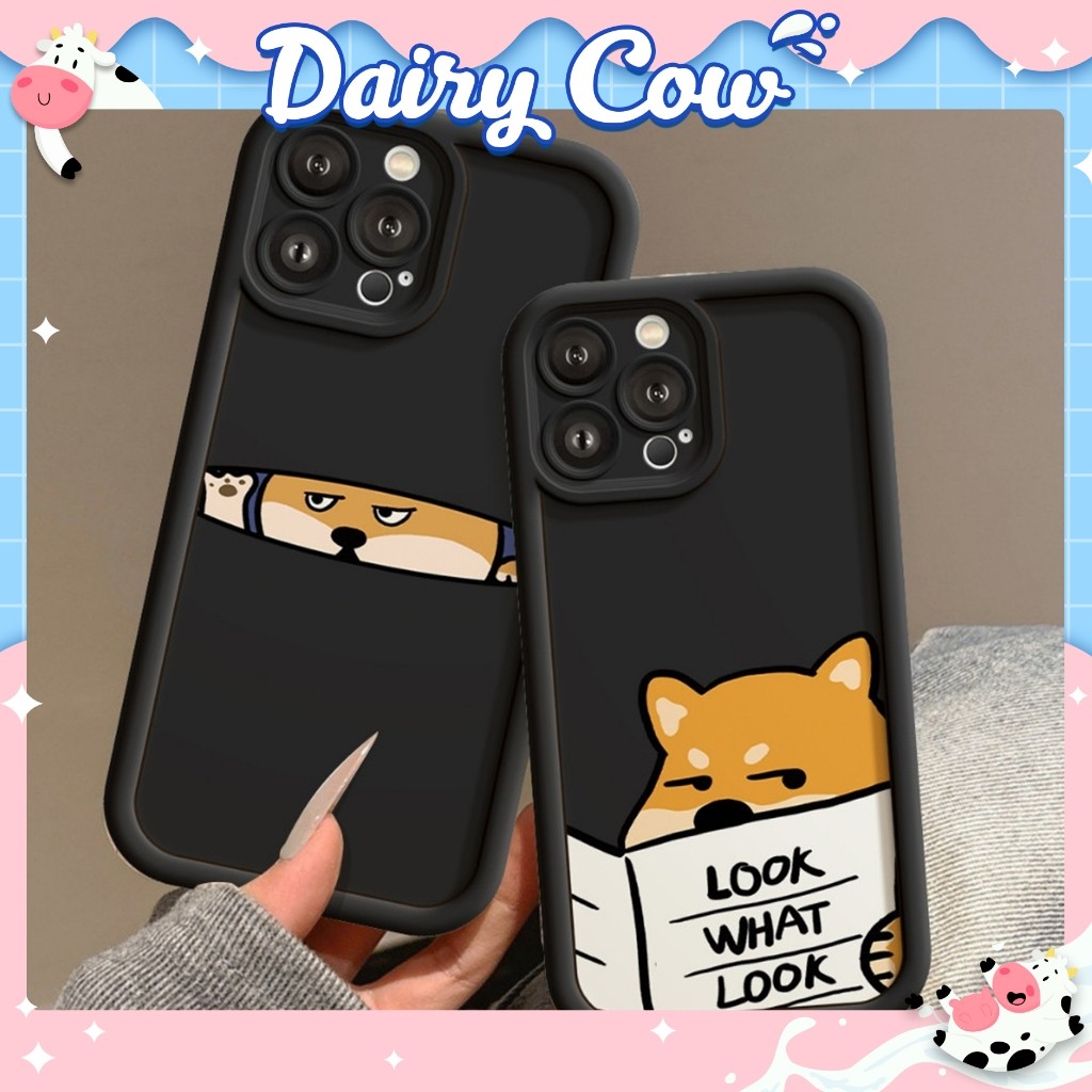 Ốp Lưng iPhone Cam Viền Cao Shiba What Mềm Chống Sốc- iP 7/8/X/XS/XR/11/12/13/14/15/16/17/ Air/ Pro/