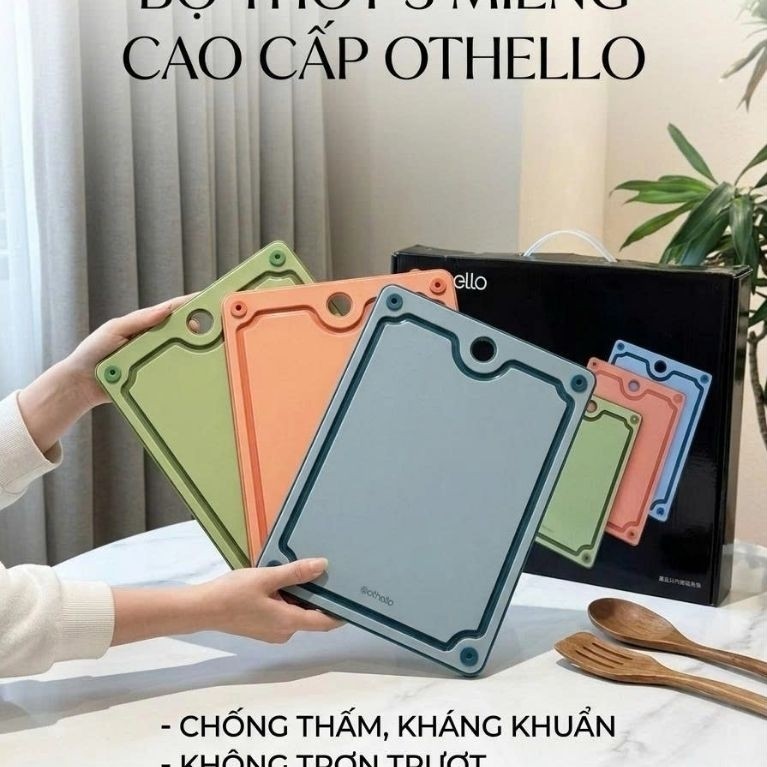 Bộ 3 chiếc thớt kháng khuẩn hãng Othello
