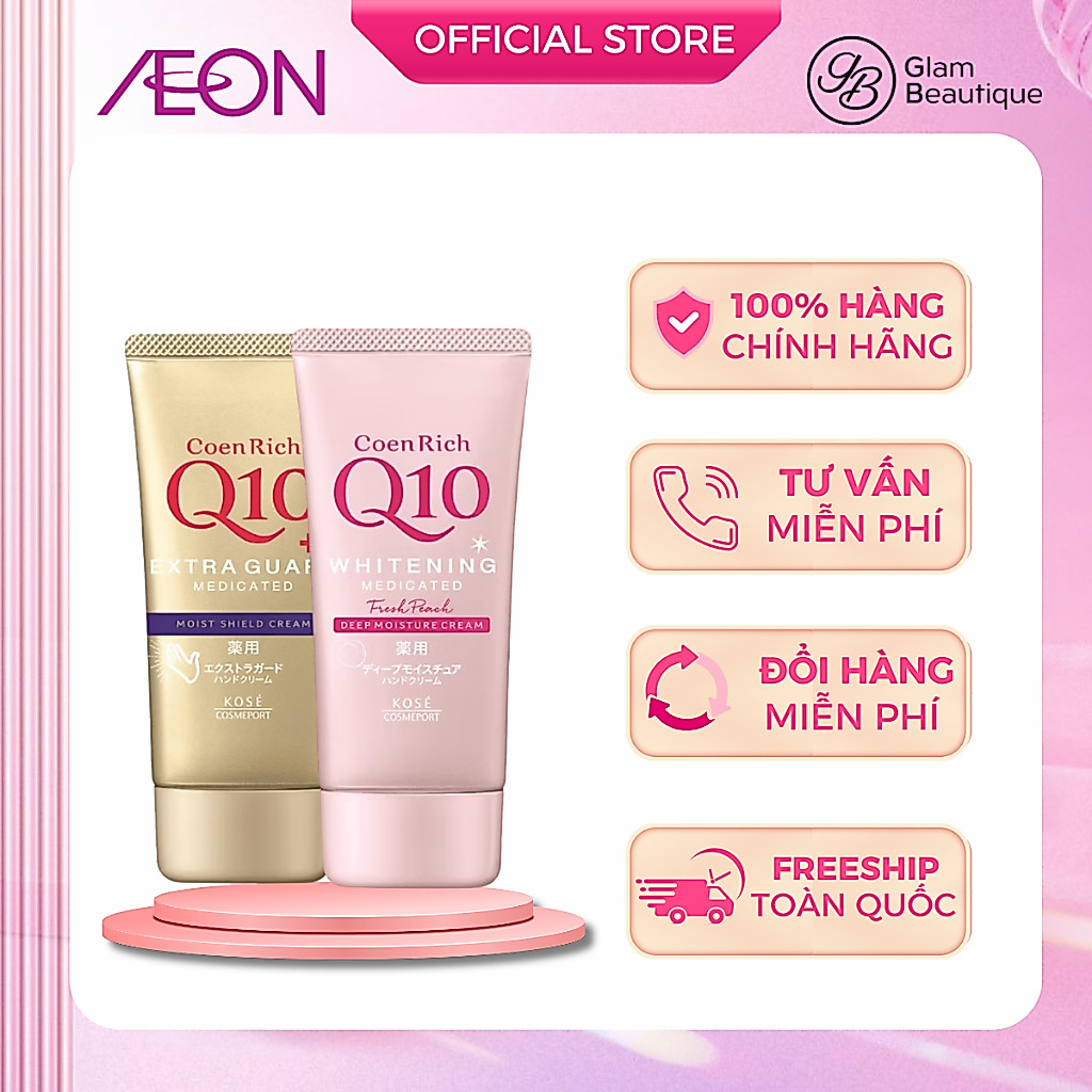 Kem dưỡng da tay Coenrich Q10 Whitening dưỡng sáng chống nhăn | Glam Beautique
