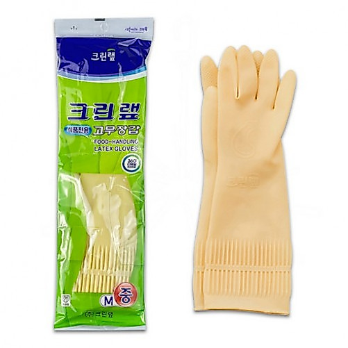 Clean Wrap Food-Resistant Rubber Gloves (M)