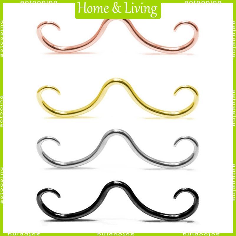 AOTO Thời Trang Septum Ria Mép Mũi Nhẫn Thép Không Gỉ Mũi Nhẫn Septum Xuyên Móc Treo Trang Sức Dễ Dà