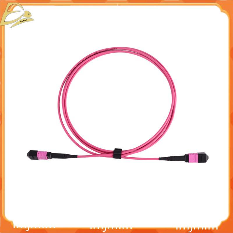 MPO sang MPO 12-Fiber Patch Cord Đầu nối nữ 40G / 100G / 200G / 400G OM4 50 / 125 Cáp trung chuyển m