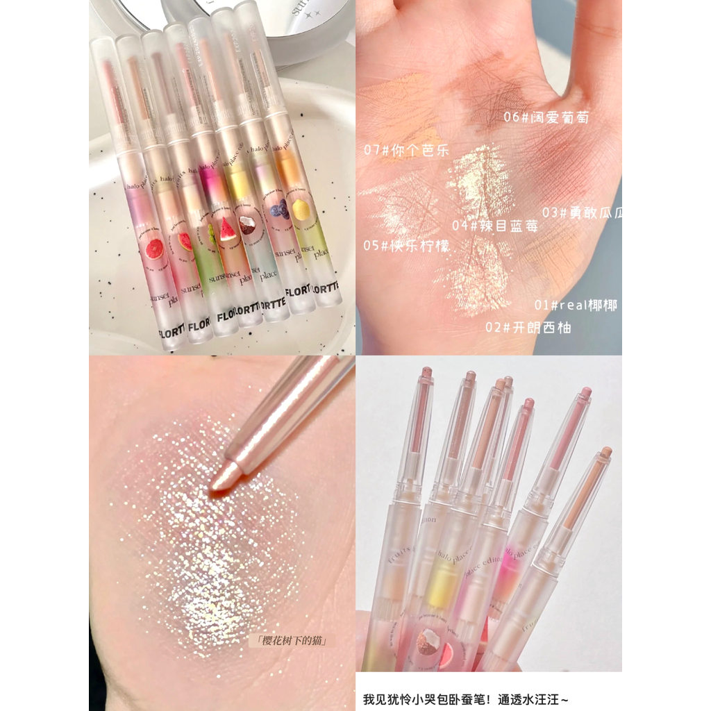 FLORTTE FLORTTE I Love Me Lady Lying Silkworm Pen Hình thành Bút kẻ mắt Bút Gel Highlighter Brighten
