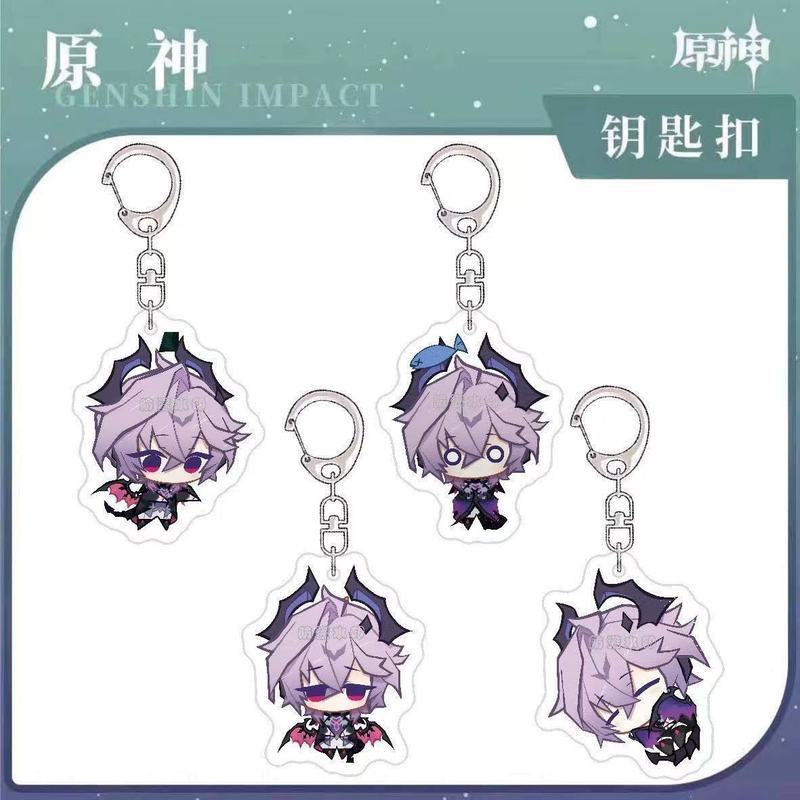 Genshin Impact / Durin / Genshin Game Ngoại Vi Dễ Thương Durin Bé Acrylic Hai Mặt Dây Chuyền Móc Khó