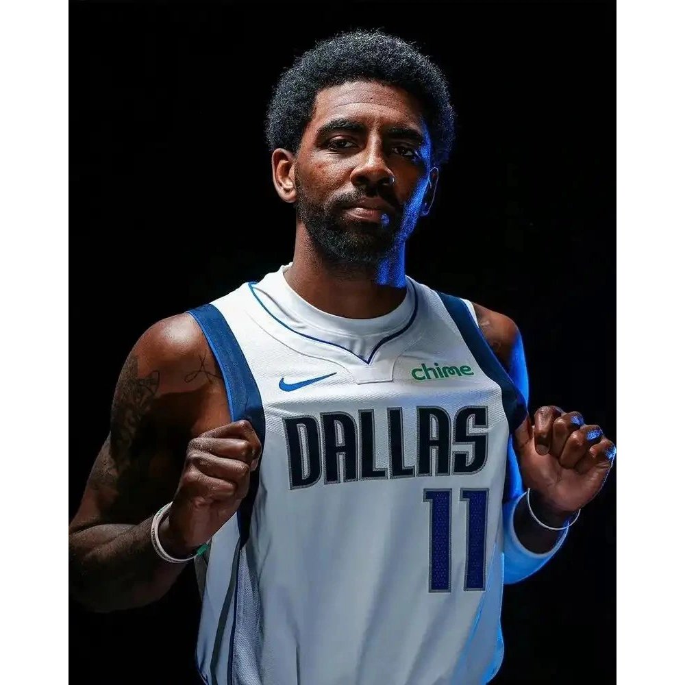 Kyrie Irving Kyrie Irving Không. 11 Jersey NBA League Dallas Hot Press Jersey Đồng bộ ánh sáng vuông