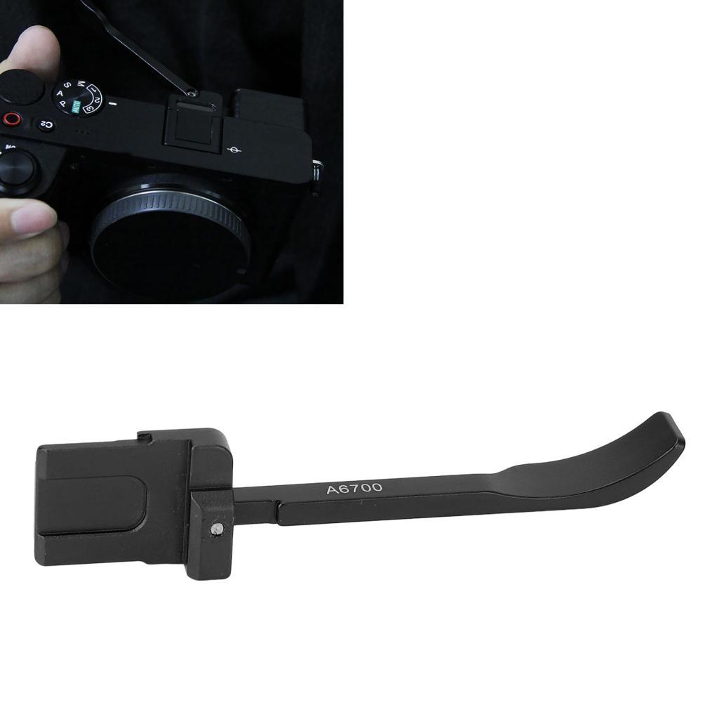 Dressit-th Thumb Up Grip cho máy ảnh A6700 Metal Rest Hand Hot Shoe Ổn định và giữ (Đen)