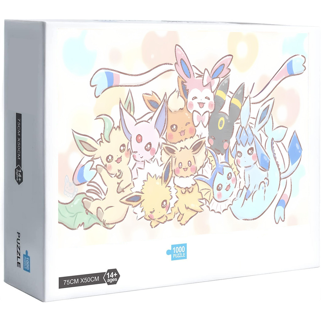 Pokémon Eevee Evolutions Câu đố ghép hình mới Trang trí trò chơi giải trí tại nhà