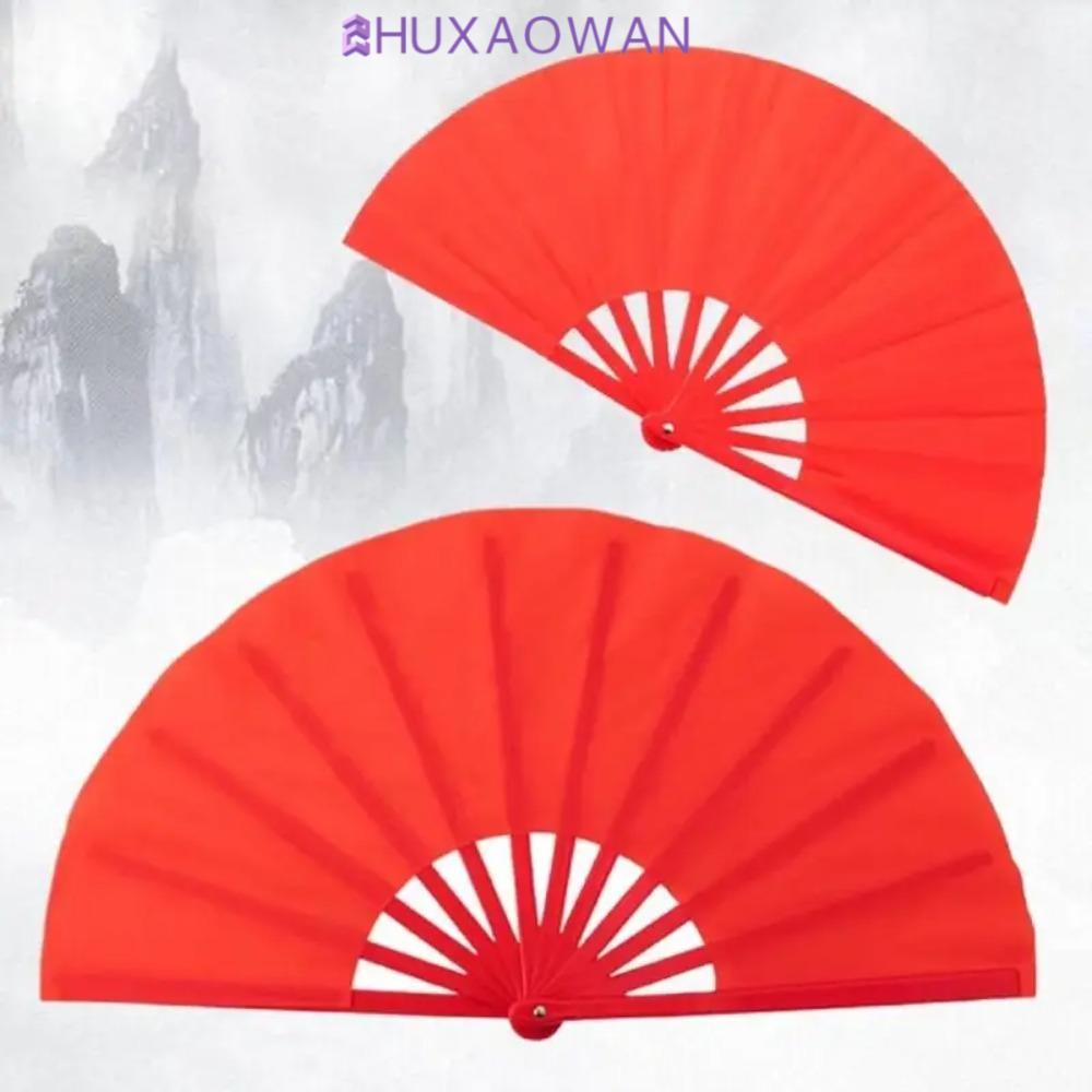 Quạt ZHUXAOWAN Kung Fu, Quạt Xương Nhựa 8 Inch Bền Đẹp, Chống Đỡ Ảnh Cổ Điển Di Động DIY Tai Chi Fan