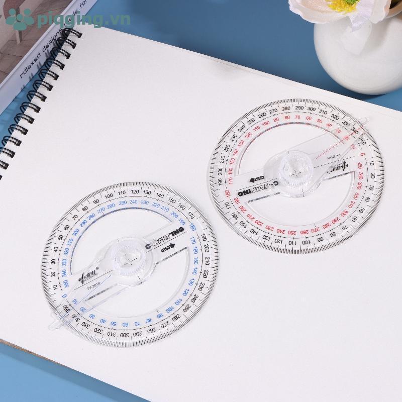 Piqging 1 / 3 / 5 Cái Dụng Cụ Đo Thước Vòng Tròn Dụng Cụ Soạn Thảo Hình Học Toán 360 Độ Cho Lớp Học 