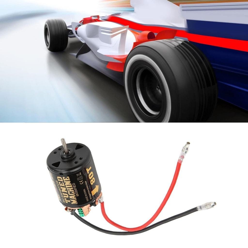 Động cơ chải RC, Động cơ 540 vòng bi hai chiều công suất cao, 80T cho bánh xích RC tỷ lệ 1 / 10 Rock