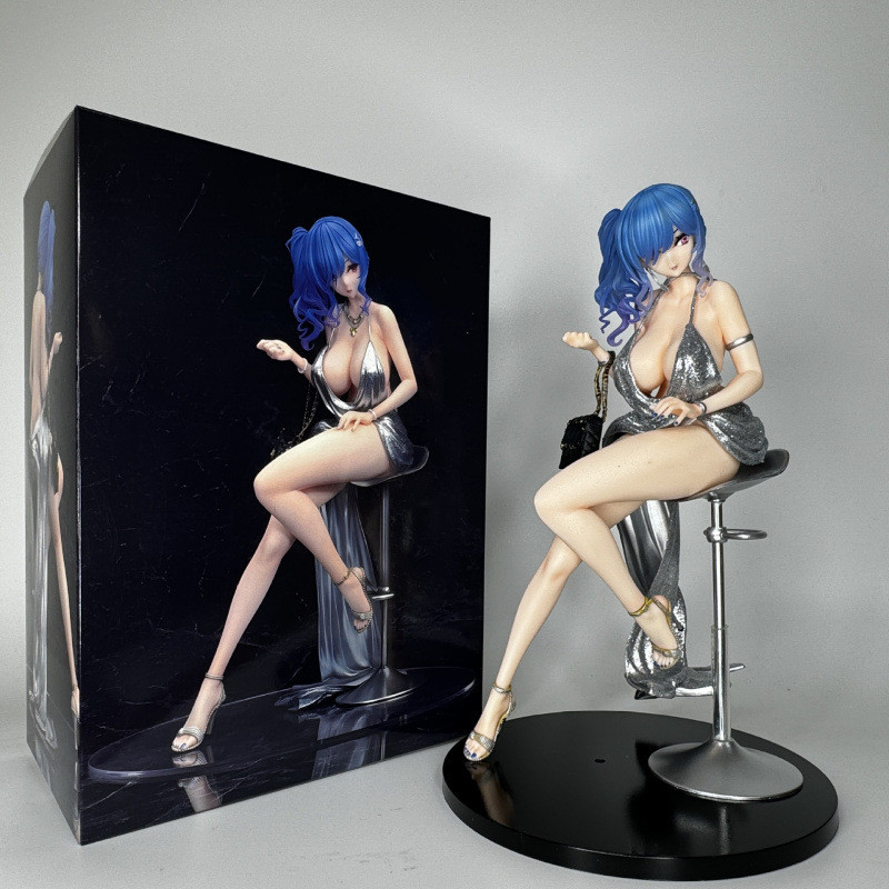 JU2L St. Louis Figurine Gown St. Louis-High Chair Beautiful Girl Statue Trendy Toy Figurine 2D Decor
