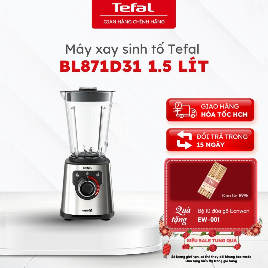 Máy xay sinh tố Tefal BL871D31 dung tích 1.5 lít - Hàng chính hãng, bảo hành 24 tháng