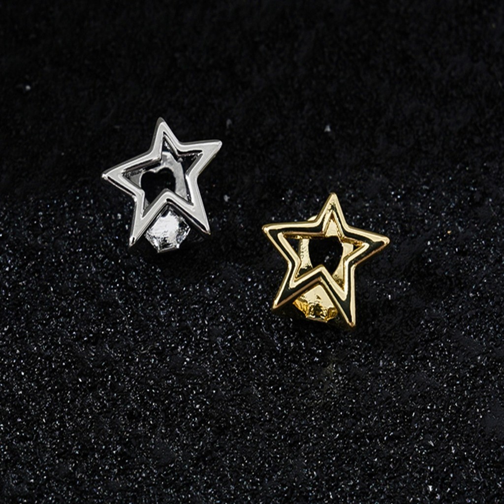 Hip Hop Rỗng Pentagram Ngôi Sao Răng Grillz Cho Nữ Trang Sức Halloween