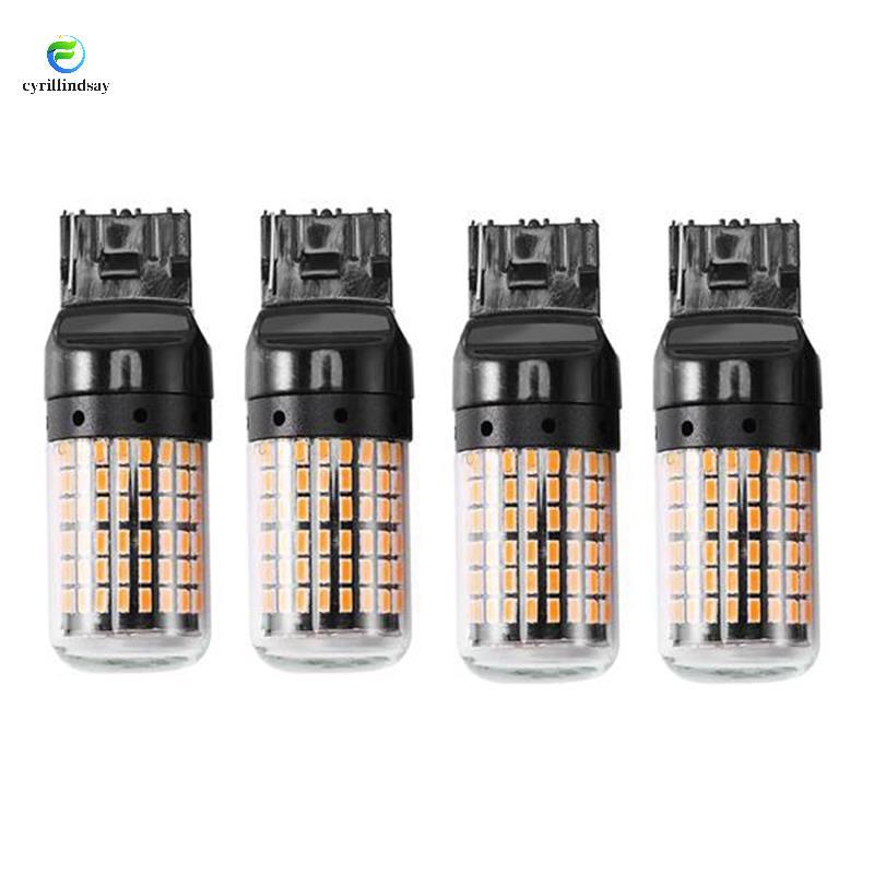 4 Siêu Sáng Canbus T20 7440 W21W Wy21W 144-Smd Đèn Ngược Bật Tín Hiệu Lỗi Miễn Phí T20 7440 Ánh Sáng