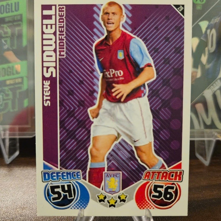 Thẻ Steve Sidwell Topps Match Attax 2010/2011 (Aston Villa) (10/11)