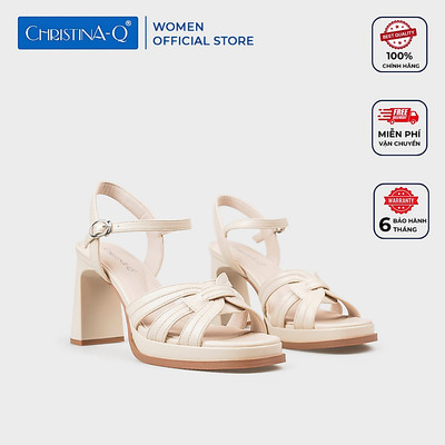 Giày Sandals Nữ Gót Trụ CHRISTINA-Q XDN394I