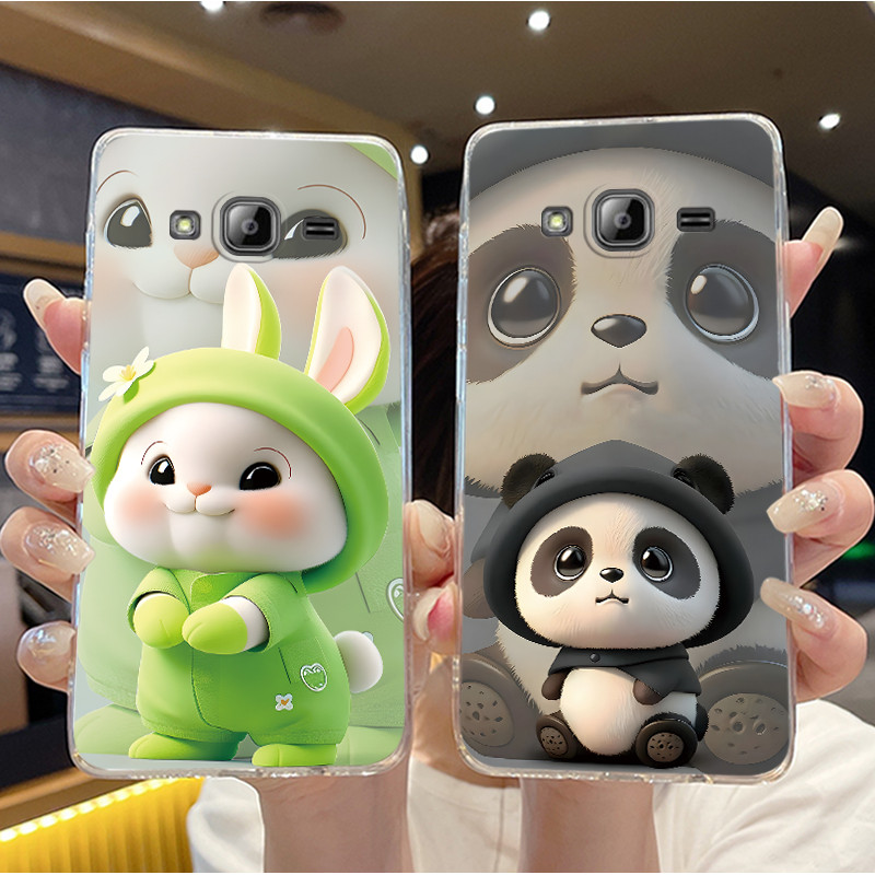 Ốp Điện Thoại Họa Tiết Mèo Nằm Trên Giường Cho Samsung Galaxy J3 2016 / J310 Vỏ Mềm TPU Trong Suốt C