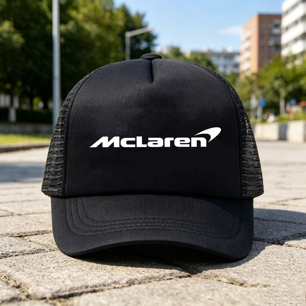 McLaren F1 Racing Logo In Trucker Hat Mũ bóng chày Snapback Motorsport có thể điều chỉnh