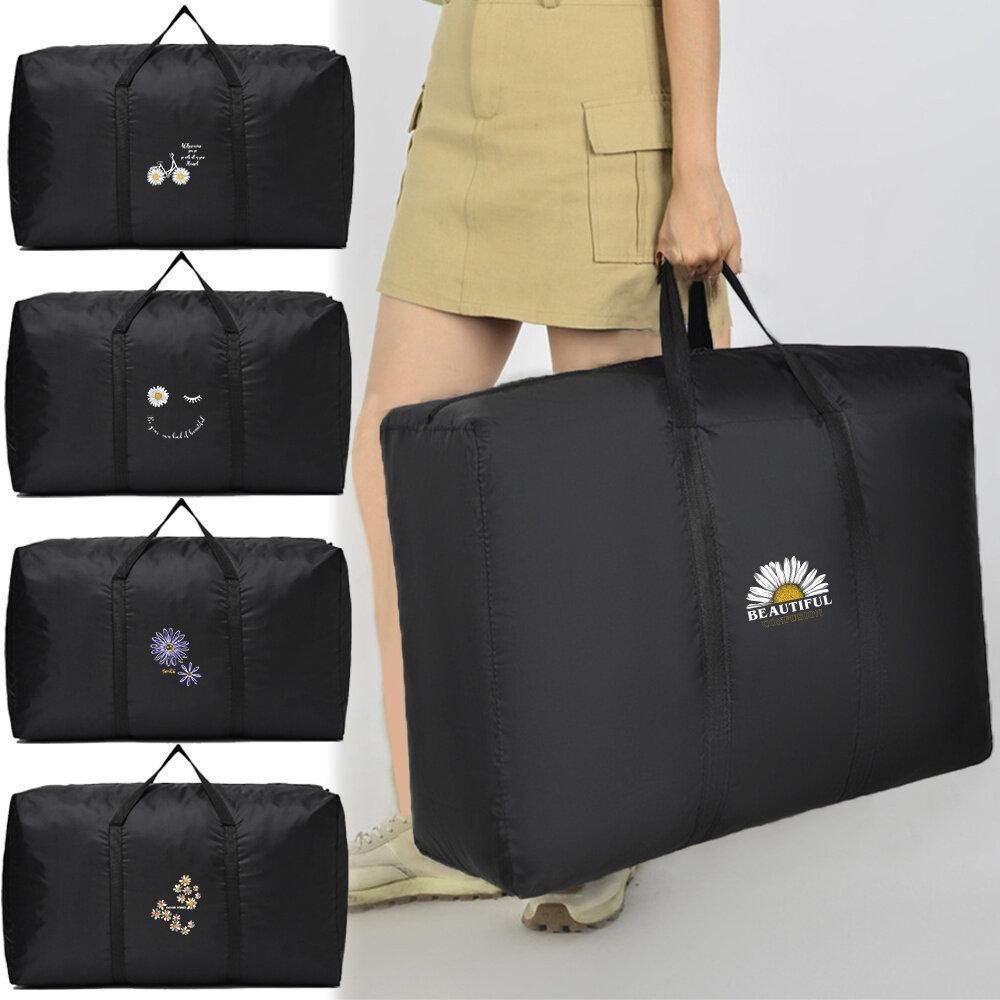 large Moving and packing Waterproof  large storage bag Reusable  folding shopping bag Luggage bag Po