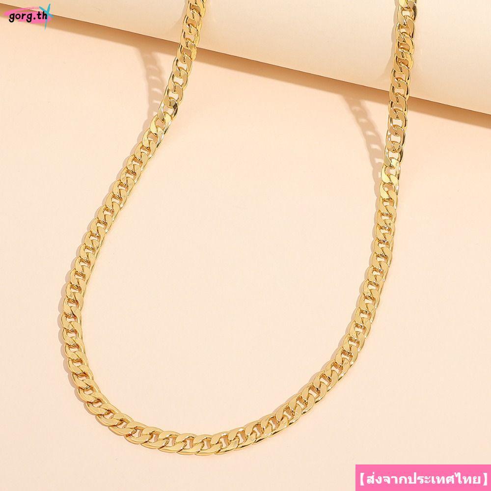 Vòng cổ mạ vàng GORG, Nhiều kích cỡ cổ 18K 18K, tay mạ kim loại mạ vàng sành điệu dành cho nam giới