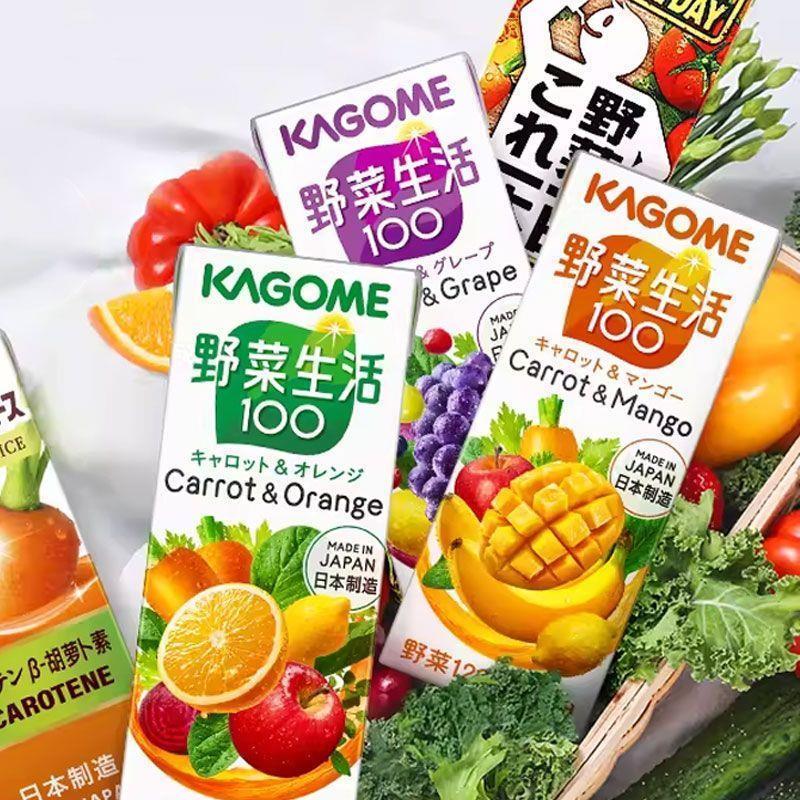 Nhập Khẩu Nhật Bản Kagome Kagome Uống Rau Hoang Dã Đời Cà Rốt Và Nho Táo Trắng Đào Hương Hỗn Hợp 26.