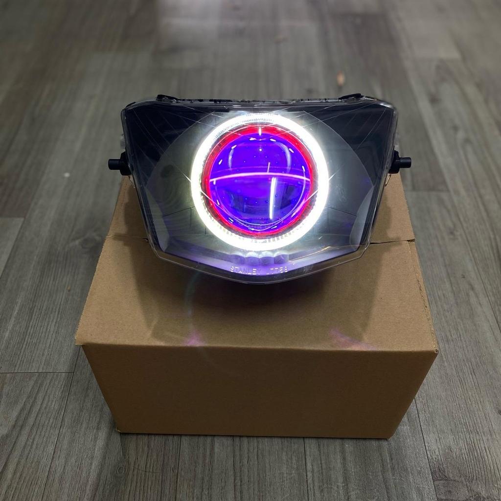 Pha đèn zin lên bi cầu 3.0 E11+ M10V4 F11 gắn cho xe Wave A 50/100/110CC, Alpha/S/RS,Future X