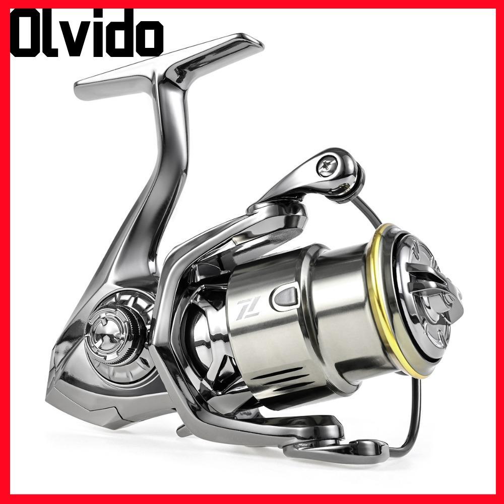 Máy quay OLVIDO, Tỷ lệ bánh răng 5.2: 1 Máy câu cá vòng bi 7 + 1, Tay trái phải bền bỉ 18LBS Kéo tối