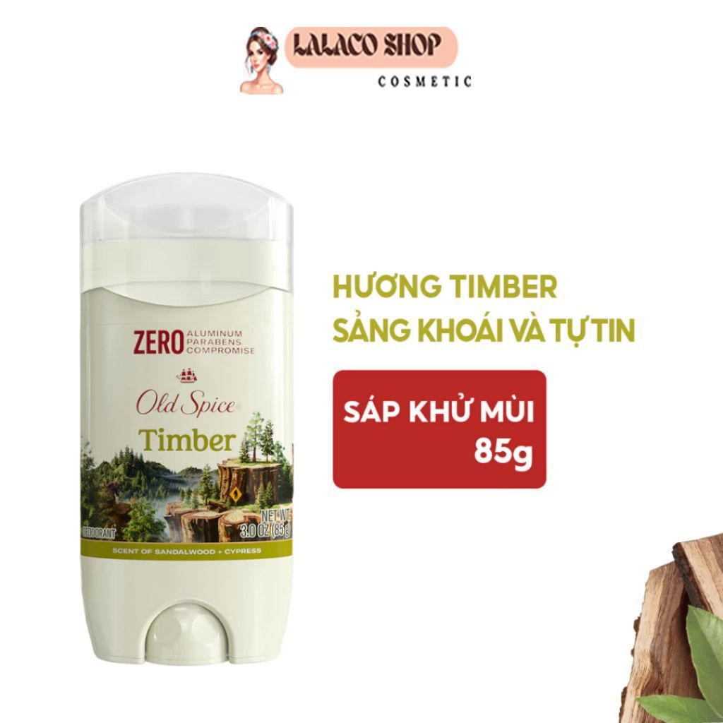 Sáp Khử Mùi Old Spice Timber 85g (Sáp Xanh)