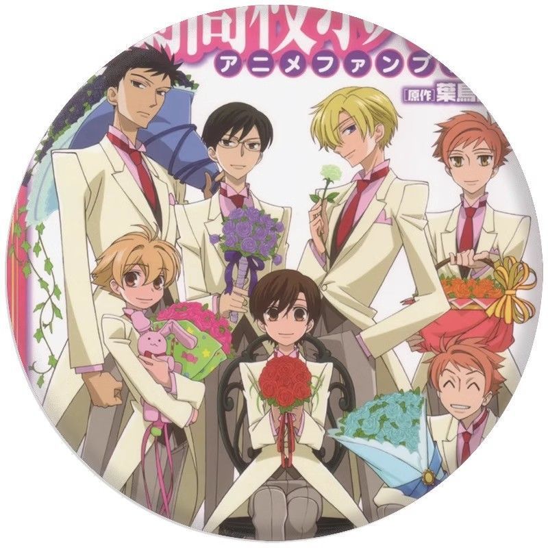 【Fast shipping】host club trường ouran/ouran high school host club Anime Huy hiệu ghim cài áo Badge