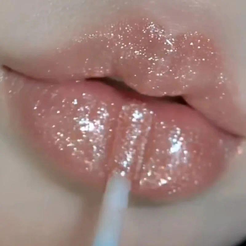 Kim Cương Chống Thấm Nước Shimmer Lấp Lánh Son Bóng 5 Màu Lấp Lánh Lấp Lánh Chất Lỏng Son Môi Kim Cư