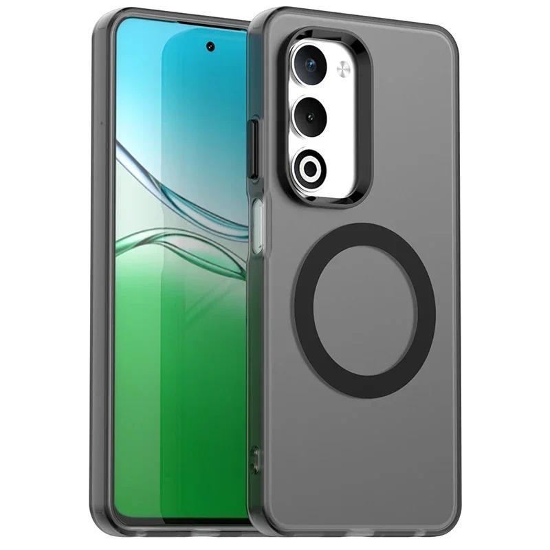 Ốp Điện Thoại Mờ Cho Oppo A5 Ốp Lưng Cho Oppo A5 A5m Từ Tính Hấp Thụ Sạc Không Dây Cho Oppo A5 5G Ốp