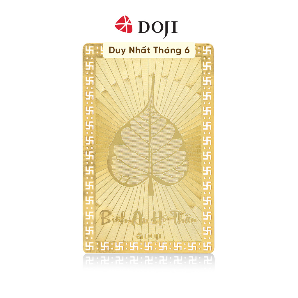 [Độc quyền] Thẻ Bình An Hộ Thân May Mắn "A Di Đà Phật" DOJI Quà Tặng Kim Bảo Phúc Phong Thủy