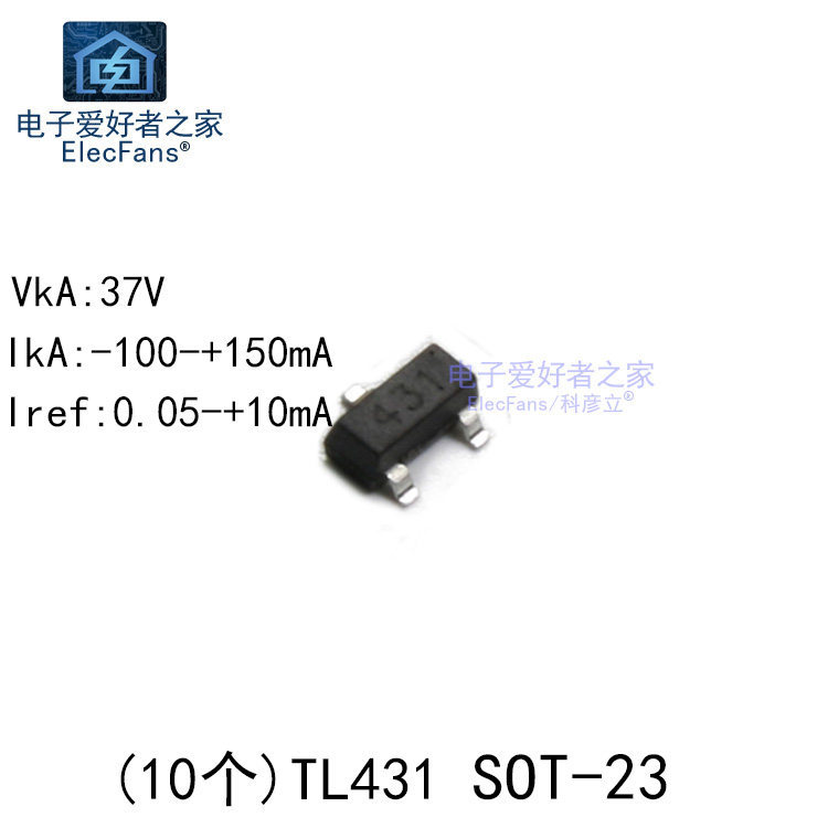 ((20 Chiếc) Miếng Dán TL431 In Lụa 431 SOT-23 Điều Chỉnh Điện Áp Bộ Ba CJ431 Độ Chính Xác 0.5%