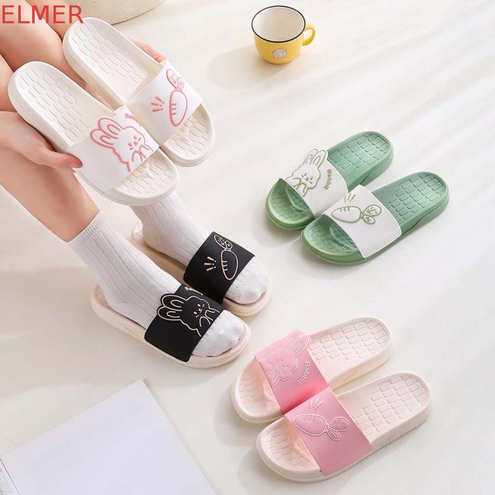 Dép Tắm ELMER, Bunny Carrot PVC Hoạt Hình Thỏ Dép, Giày Phòng Ngoài Trời Trong Nhà Giày Đế Tắm Dép G