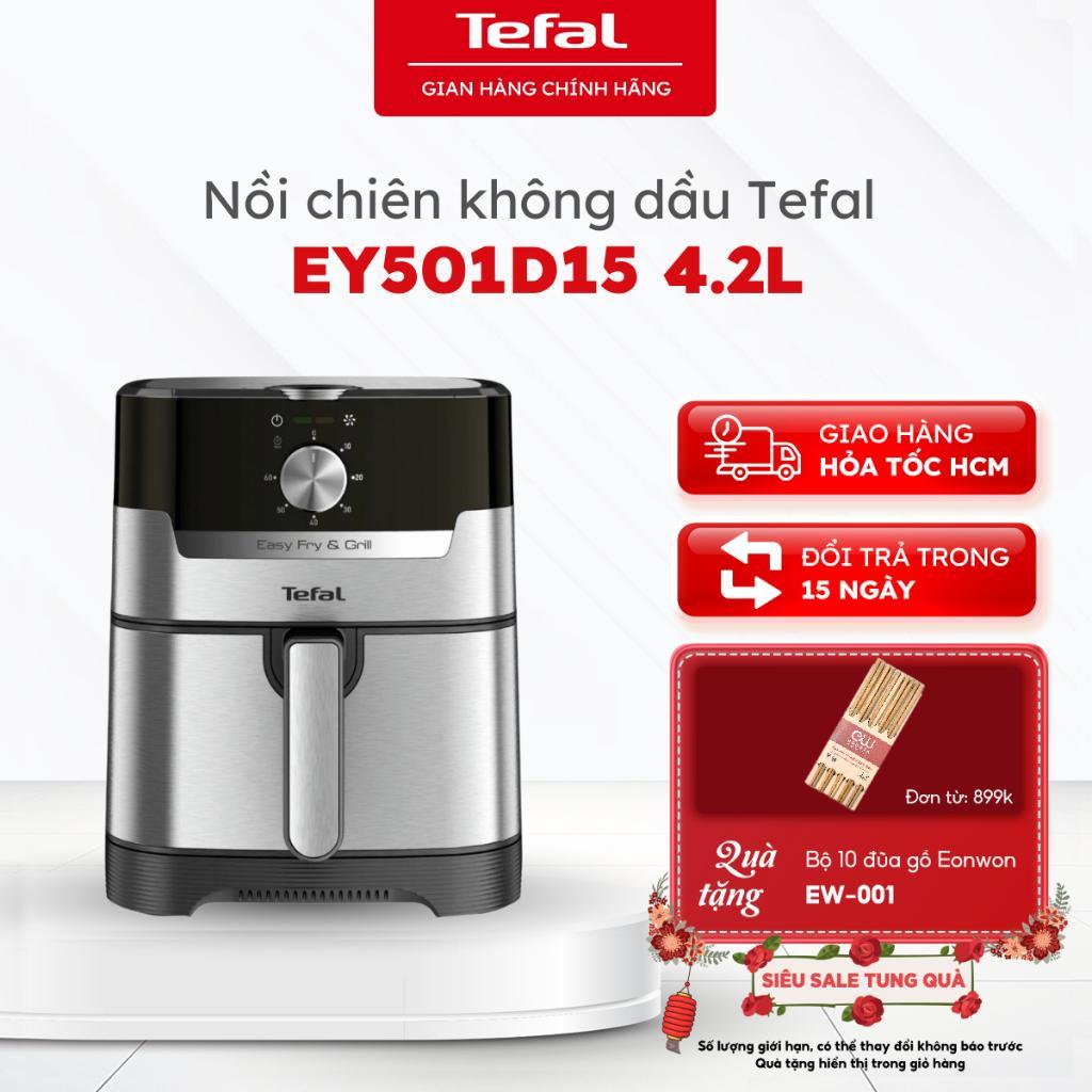 Nồi chiên, nướng không dầu điện tử Tefal EY501D15, giỏ chiên 4.2l -  bảo hành chính hãng 24 tháng