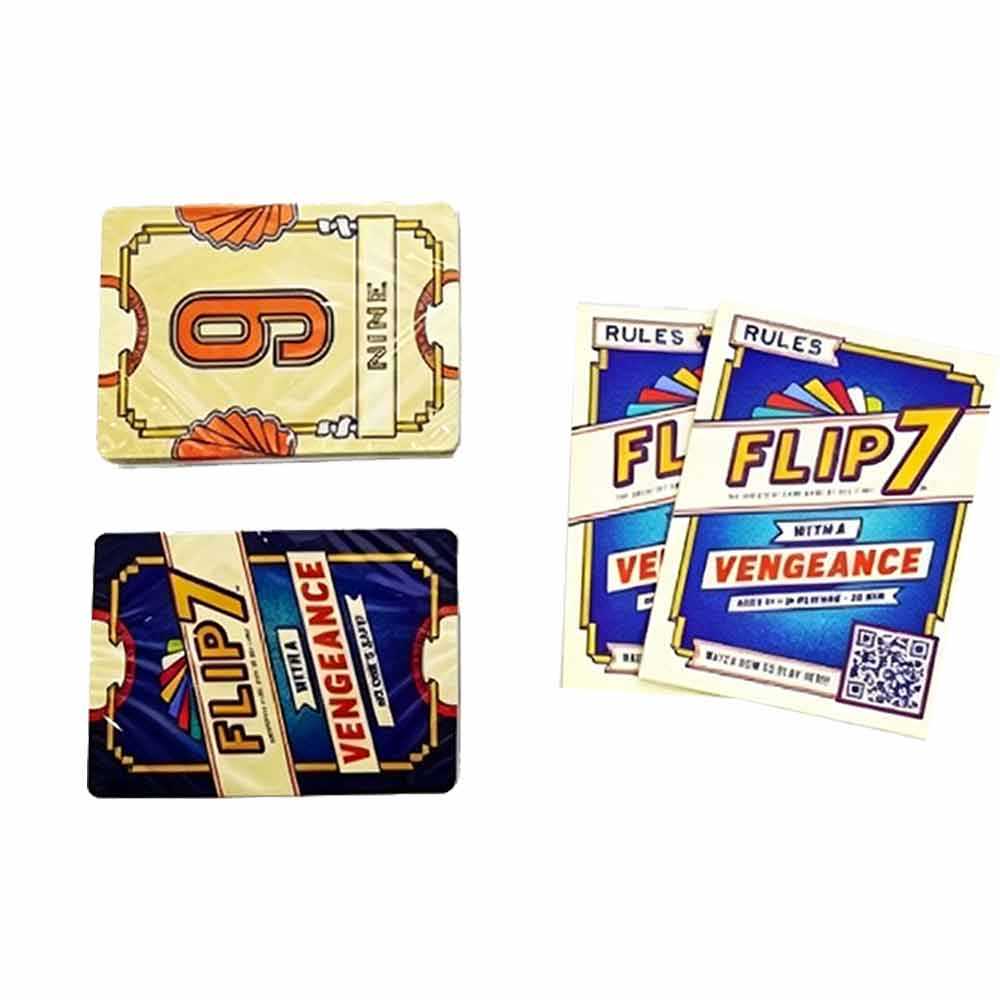 Flip7 No One's Safe Competitive Playing Cards, Casual Gathering Interactive Tabletop Card Game