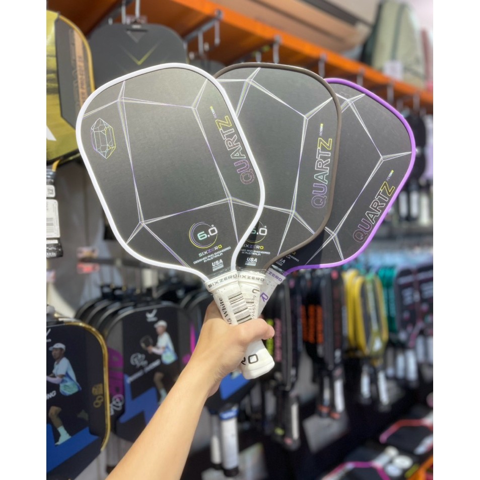 [SIX ZERO] VỢT SIX ZERO QUARTZ 6.0 PICKLEBALL PADDLE CHÍNH HÃNG ( tặng quấn cán dán viền )