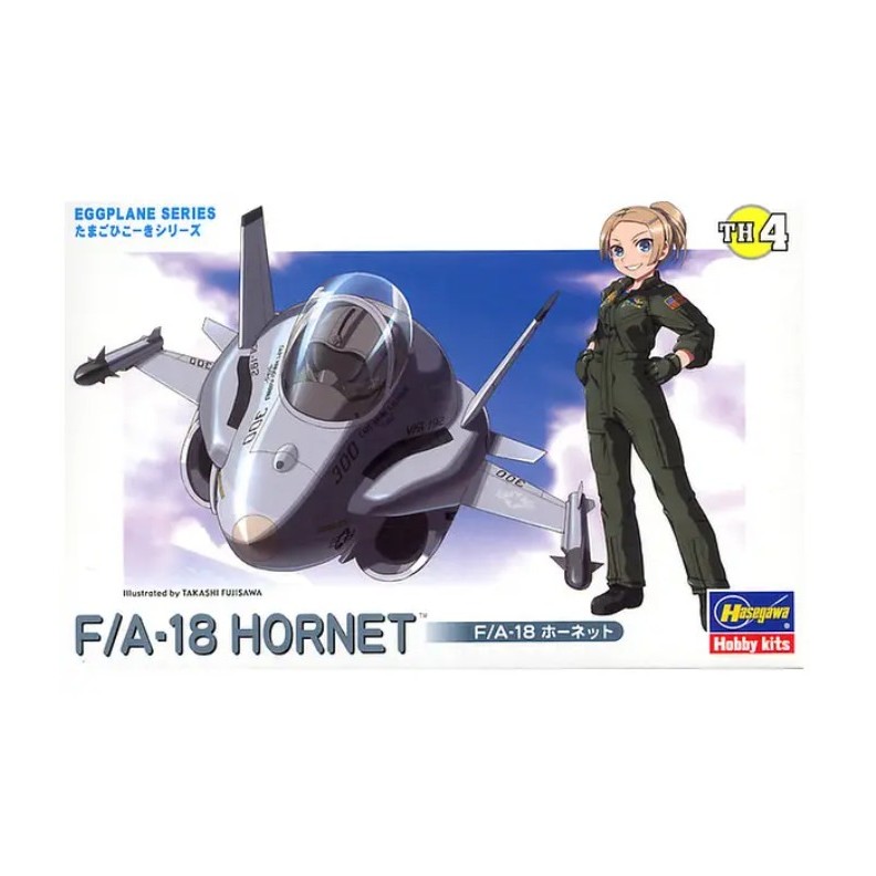 Hasegawa Sở Thích Bộ Dụng Cụ F / A-18 Hornet EGG PLANE Mô Hình Nhựa Mới Máy Bay Chưa Lắp Ráp Keo Sơn