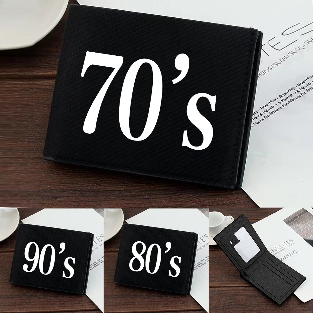 Wallet Mini Card Holder Simple Coin Pouch Id Credit Card Top Quality Black Pocketbook Years Series C