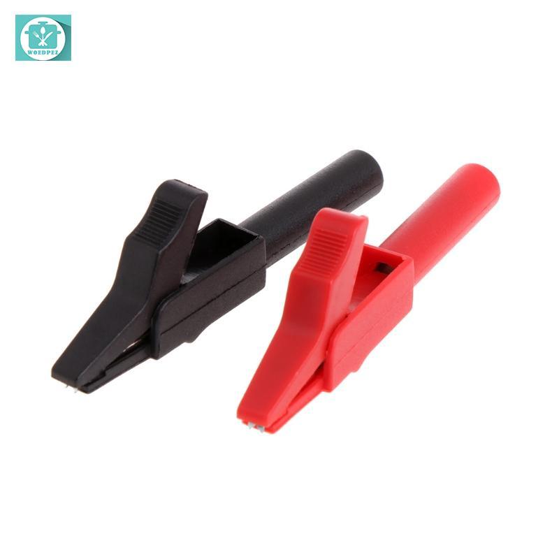 2 Pcs Full Protective Alligator Clips Croco-dile Clamp For Professional Multimet