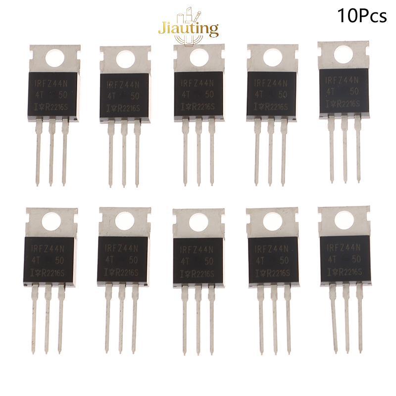 Jiauting 10 Chiếc IRFZ44N TO220 IRFZ44NPBF TO-220 IRFZ44 Mosfet Bộ Transistor Chính Hãng 55V 49A MOS