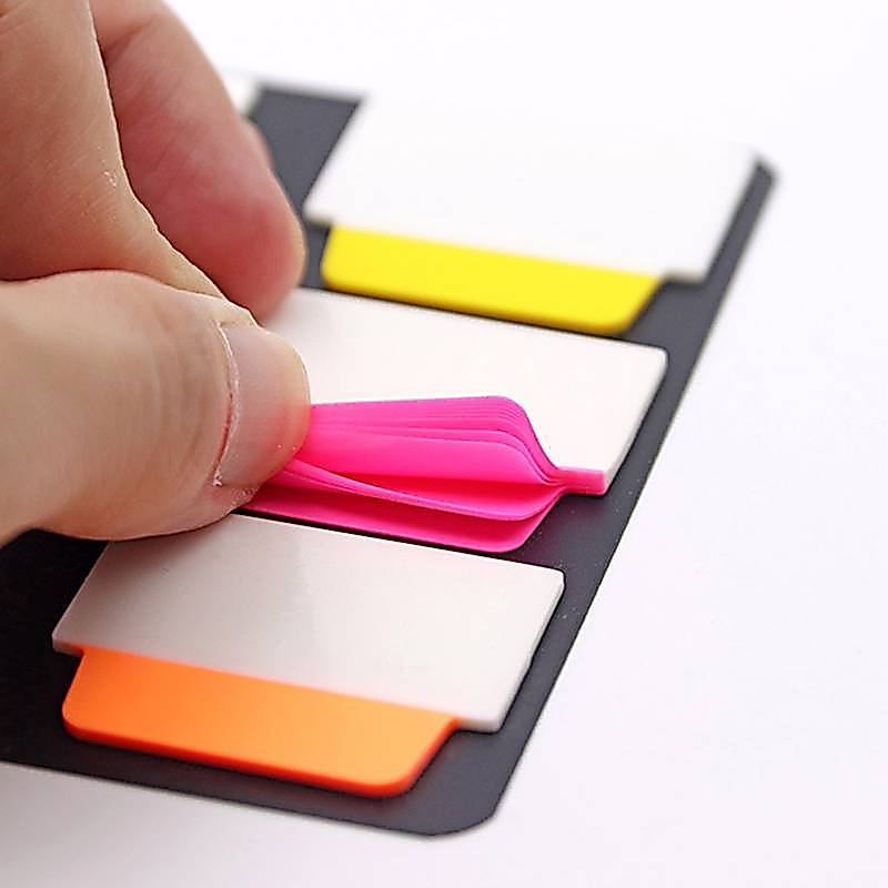 (COD) 120 Trang Đơn Giản Trong Suốt Chỉ Số Stiers Nhãn Màu Stiers DIY Stiy Notes Đồ Dùng Học Tập Văn